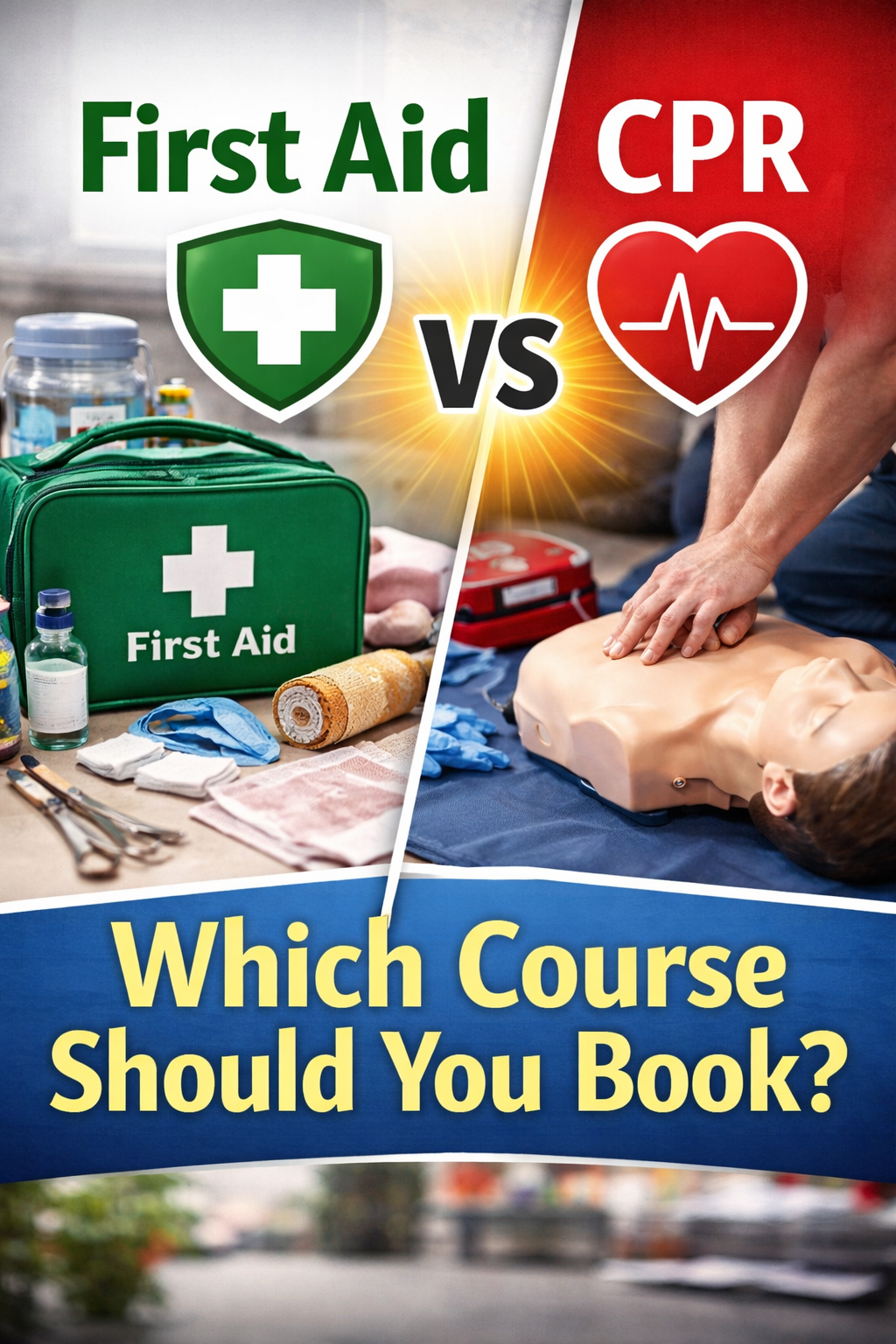 First Aid vs CPR: which course should you book?